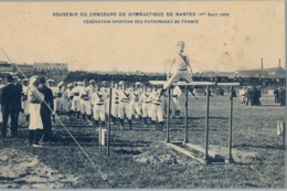 1909 FRANCIA - NANTES , T.P. NO CIRCULADA ,  CONCOURS DE GYMNASTIQUE , GIMNASIA , GYMNASTICS - Gymnastik