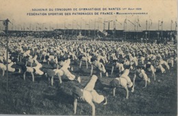 1909 FRANCIA - NANTES , T.P. NO CIRCULADA ,  CONCOURS DE GYMNASTIQUE , GIMNASIA , GYMNASTICS - Gymnastik