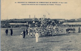 1909 FRANCIA - NANTES , T.P. NO CIRCULADA ,  CONCOURS DE GYMNASTIQUE , GIMNASIA , GYMNASTICS - Gymnastik