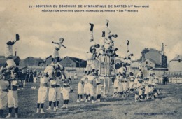 1909 FRANCIA - NANTES , T.P. NO CIRCULADA ,  CONCOURS DE GYMNASTIQUE , GIMNASIA , GYMNASTICS - Gimnasia