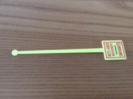 Touilleur * "GORDON'S SPECIAL LONDON DRY GIN" (double Face Identique) - Swizzle Sticks