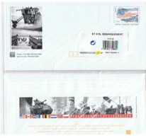 6 Juin 1944 - Débarquement En Normandie  ( 5 Enveloppes Différentes) - Konvolute: Ganzsachen & PAP