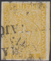 Parma, 5 Cent Giallo N.6a Certificato Diena, Plurifirmato , Eccezionale, Cv 1800 - Parma