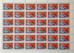 USSR Russia 1980 Sheet 60th Anniv Electrification Plan Lenin Famous People Politician Celebrations Flag Stamps MNH - Francobolli