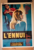 "L'Ennui Et Sa Diversion L’érotisme" A. Moravia...1963 - 120x160 - TTB - Affiches & Posters