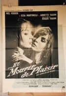 "Et Mourir De Plaisir" Roger Vadime...1960 - 120x160 - TTB - Affiches & Posters