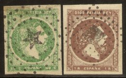 España Edifil 160/161 (º) Serie Completa Carlos VII 1875 NL1515 - Oblitérés