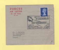 Grande Bretagne - RAF Coningsby Reformation Of 41 Squadron - 1 Avril 1972 - Briefe U. Dokumente