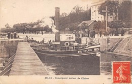 Thème    Navigation Fluviale .Péniche :  94    Ablon Sur Seine       Remorqueur Eclair   (voir Scan) - Chiatte, Barconi