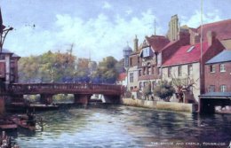 Unknown Tuck Artist  -  The Bridge And Castle At Tonbridge In Kent     -   7182 - 1900-1949