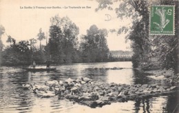 Thème    Navigation Fluviale .Péniche Écluse.Bac   :72 Fresnay Sur Sarthe  Le Bac     (voir Scan) - Hausboote