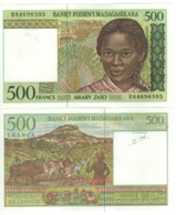 MADAGASCAR  500 Francs      P75b   ND 1994 UNC. - Madagaskar