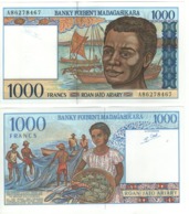 MADAGASCAR  1'000 Francs      P76b   ND 1994 UNC. - Madagaskar