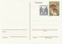 AUTRICHE AUSTRIA ÖSTERREICH Entier P500 Stationary Ganzsache Pilz Champignon Mushroom Cèpe Bolet - Cartes Postales