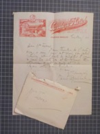 Cx 12) Ephemera LETTRE ET ENVELOPE CARDOZO HOTEL LOURENÇO MARQUES Mozambique 1916 - Perrier