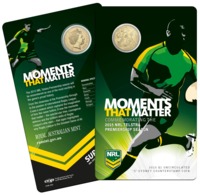 AUSTRALIA • 2015 • $1 • NATIONAL RUGBY LEAGUE • Uncirculated Coin In Card - Andere & Zonder Classificatie
