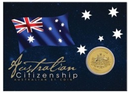 AUSTRALIA • 2016 • $1 • Australian Citizenship • Uncirculated Coin In Card - Sonstige & Ohne Zuordnung