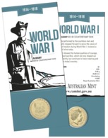 AUSTRALIA • 2014 • $1 • WORLD WAR I - CENTENARY • Uncirculated Coin In Card - Otros & Sin Clasificación