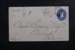 ETATS UNIS - Entier Postal De Boston Pour La Belgique En 1889 - L 44467 - ...-1900