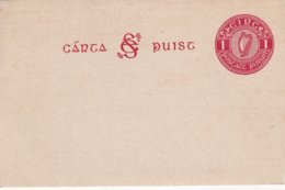 EIRE  ENTIER POSTAL/GANZSACHE/POSTAL STATIONERY CARTE - Enteros Postales