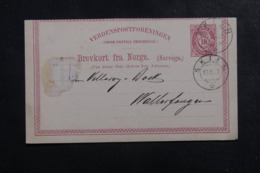 NORVÈGE - Entier Postal De Skien En 1880 - L 44490 - Postal Stationery