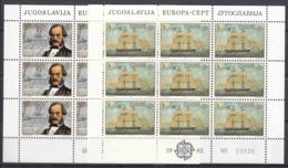 Yugoslavia Republic 1982 Europa-CEPT Mi#1919-1920 Mint Never Hinged Kleinbogen (Minisheet) - Unused Stamps