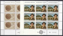 Yugoslavia Republic 1983 Writer Ivo Andric Mi#1984-1985 Mint Never Hinged Kleinbogen (Minisheet) - Unused Stamps