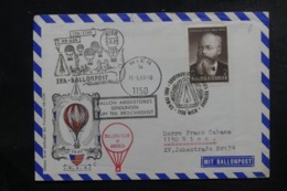 AUTRICHE - Enveloppe Par Ballon En 1968, Affranchissement Et Cachets Plaisants - L 44522 - Balloon Covers