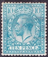 GREAT BRITAIN 1913 KGV 10d Turquoise-Blue SG394 FU - Nuevos