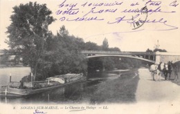 Thème    Navigation Fluviale .Péniche Écluse.Bac   :94 Nogent Sur Marne. Chemin De Halage   (voir Scan) - Chiatte, Barconi