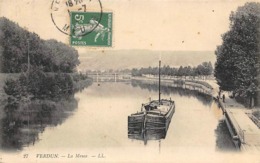 Thème    Navigation Fluviale .Péniche Écluse.Bac   55 Verdun    (voir Scan) - Chiatte, Barconi