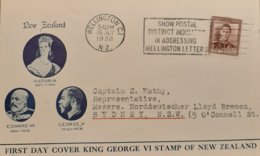 New Zealand FDC 1938 - Storia Postale