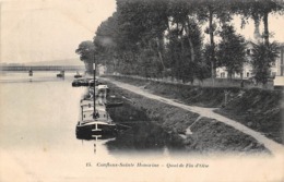 Thème    Navigation Fluviale .Péniche Écluse.Bac   78 Conflans Ste Honorine      (voir Scan) - Chiatte, Barconi