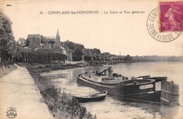 Thème    Navigation Fluviale .Péniche Écluse.Bac   78   Conflans Ste Honorine  2         (voir Scan) - Houseboats