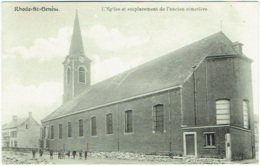 Rhode-St-Genèse. Eglise Et Emplacement De L'ancien Cimetière. - Rhode-St-Genèse - St-Genesius-Rode