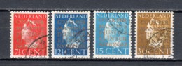 Netherlands 1940 NVPH Dienst D16-19 (COUR DE JUSTICE) Canceled - Servizio