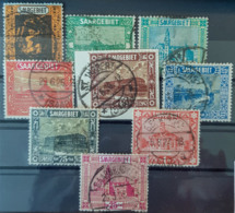 SARRE / SAARGEBIET 1922 - Canceled - Mi 85, 86, 88, 89, 90, 91, 92, 93, 94 - (89 Slightly Damaged) - Used Stamps