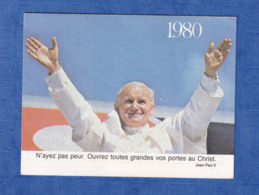 Petit Calendrier De 1980 - Pape Jean Paul II - Oeuvre Pontificale De Sainte Pierre Apotre , Lyon - Grand Format : 1971-80