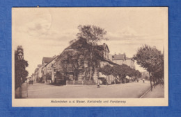 CPA - HOLZMINDEN An Den WESER - Karlstrasse Und Forsterweg - 1928 - Hof Kunstanstalt Carl Thoericht Hann Munchen - Holzminden