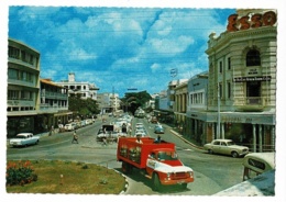 Town Centre, Mombasa - Publicités Lumineuses ESSO, MOBIL, Camionnette COCA-COLA, Pub Norwich Union - Pas Circulé - Kenya