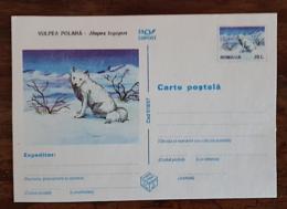 ROUMANIE, Canidés, LOUP, Vulpea Polara. Entier Postal Neuf Emis En 1997 - Other & Unclassified