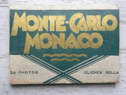 Pochette De 19 Photos -  MONTE-CARLO MONACO - Clichés Rella - Non Classificati