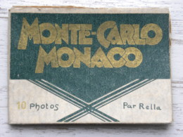 Pochette De 10 Photos -  MONTE-CARLO MONACO - Clichés Rella - Zonder Classificatie