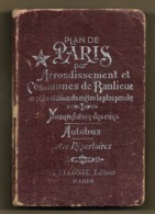 Plan De Paris Par Arrondissement Et Communes De Banlieue A. Leconte éditeur 221 Grammes 2scans 1971 - Mappe/Atlanti