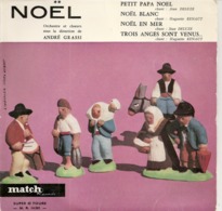 Vinyles. 45 T. Noël. Orchestre Et Chœurs Sous La Direction De André Grassi (4 Chansons) Studio Match Record - Chants De Noel