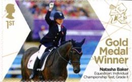 GRANDE-BRETAGNE Jeux Paralympiques Médailles D'Or 2012 N.Baker Equitation Neuf ** MNH - Nuevos
