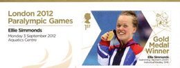 GRANDE-BRETAGNE Jeux Paralympiques Médailles D'Or 2012 E.Simm.Natation 200m Neuf ** MNH - Unused Stamps