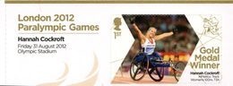 GRANDE-BRETAGNE Jeux Paralympiques Médailles D'Or 2012 H.Cockr.Athletisme Neuf ** MNH - Nuevos
