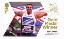 GRANDE-BRETAGNE Jeux Paralympiques Médailles D'Or 2012 A.Davies Athletisme Neuf ** MNH - Unused Stamps
