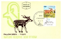 Thème Animaux - Cerf - Israël Carte Maximum - Sonstige & Ohne Zuordnung